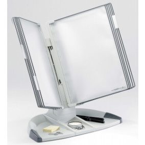   Bemutatótábla tartó bővítő készlet, asztali, A4, 10 férőhelyes, DJOIS "T-office", kék