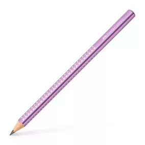   Grafitceruza, B, háromszögletű, FABER-CASTELL "Sparkle Jumbo",  metál lila