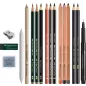   Ceruza készlet, száraz technikákhoz, FABER-CASTELL "Discovery set", 17 db-os szett
