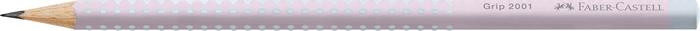 Grafitceruza, B, háromszögletű, FABER-CASTELL "Grip 2001 Flow", rózsaszín-égkék