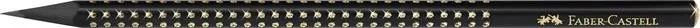 Grafitceruza, B, háromszögletű, FABER-CASTELL, "Sparkle Midnight", fekete/arany
