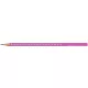 Grafitceruza, B, háromszögletű, FABER-CASTELL "Sparkle Aurora", fukszia