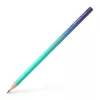 Grafitceruza, B, háromszögletű, FABER-CASTELL "Flow", türkiz-kék