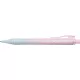 Golyóstoll, 1 mm, XB, nyomógombos, rózsa-égkék tolltest, FABER-CASTELL "Daily Ball Flow", kék