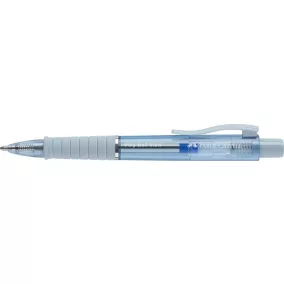   Golyóstoll, 1 mm, XB, nyomógombos, égkék testszín, FABER-CASTELL "Poly Ball View Aurora", kék