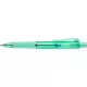 Golyóstoll, 1 mm, XB, nyomógombos, mentazöld testszín, FABER-CASTELL "Poly Ball View Aurora", kék