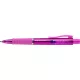 Golyóstoll, 1 mm, XB, nyomógombos, fukszia testszín, FABER-CASTELL "Poly Ball View Aurora", kék