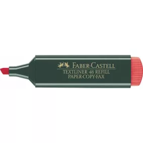   Szövegkiemelő, 1-5 mm, FABER-CASTELL, "Textliner 48", piros