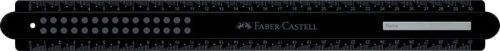 Vonalzó, műanyag, törhetetlen, 30 cm, FABER-CASTELL "Pöttyös", vegyes színek
