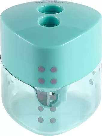 Hegyező display, kétlyukú, FABER-CASTELL, "Grip Auto", vegyes pasztell színek