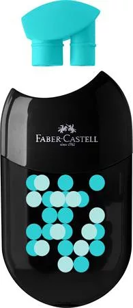 Hegyező display, kétlyukú, 2 tartályos, FABER-CASTELL, vegyes színek