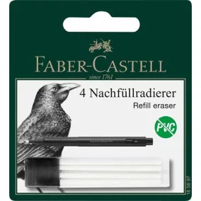   Pótbél precíziós radírstifthez, 4 darabos, FABER-CASTELL