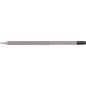   Grafitceruza radírral, B, háromszögletű, FABER-CASTELL "Grip 2001", rózsaszín