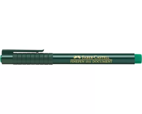 Tűfilc, 0,4 mm, FABER-CASTELL "Finepen 1511", zöld