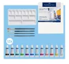 Akrilfesték készlet festővászonnal, tubusos, FABER-CASTELL "Creative Studio", 12 különböző szín