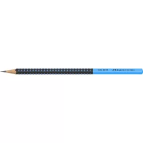   Grafitceruza, HB, háromszögletű, FABER-CASTELL "Grip 2001", fekete, kék