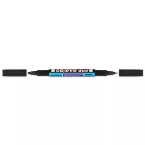   Alkoholos marker, CD/DVD, 0,4/1,5-2,5 mm, kúpos, kétvégű, GRANIT "Piccolo M830", fekete