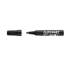   Flipchart marker, 1-3 mm, kúpos, ICO "Artip 11", fekete