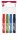 Flipchart marker készlet, 1-4 mm, vágott, ICO "Artip 12", 4 különböző szín