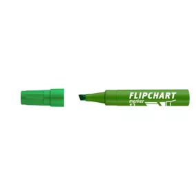   Flipchart marker, 1-4 mm, vágott, ICO "Artip 12 ", zöld