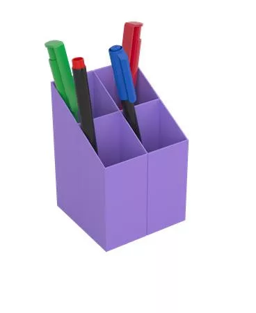Írószertartó, ICO, lila