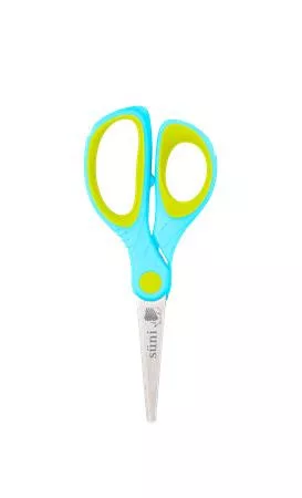 Olló display, iskolai, hegyes, 13 cm, ICO "Süni", vegyes szín