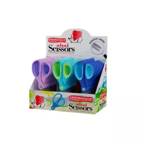   Olló display, iskolai, kerek, 13 cm, ICO "Süni", vegyes szín