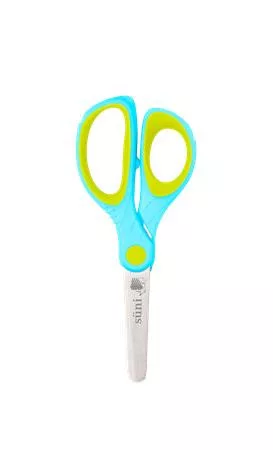 Olló display, iskolai, kerek, 13 cm, ICO "Süni", vegyes szín