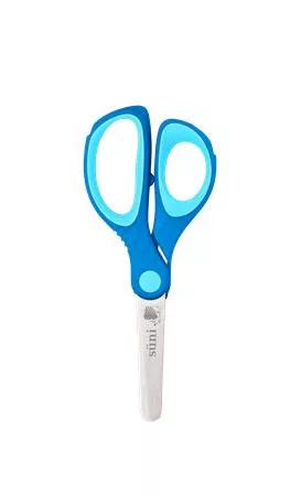 Olló display, iskolai, kerek, 13 cm, ICO "Süni", vegyes szín