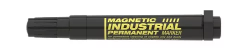 Alkoholos marker, ipari, 1-3 mm, kúpos, mágnessel, ICO "Magnetic industrial permanent 11 XXL", fekete