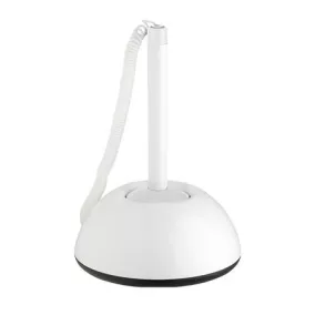   Ügyféltoll, 0,8 mm, fehér tolltest, ICO "Lux", kék