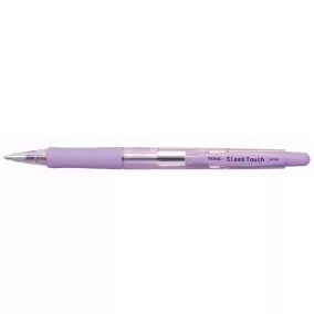   Golyóstoll, 0,7 mm, nyomógombos, lila tolltest, PENAC "SleekTouch", kék