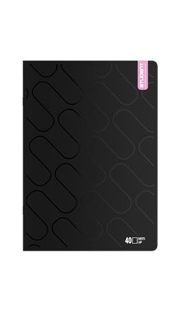 Füzet, tűzött, A4, sima, 40 lap, ICO "Student Premium", vegyes színek