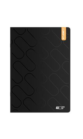 Füzet, tűzött, A4, sima, 40 lap, ICO "Student Premium", vegyes színek