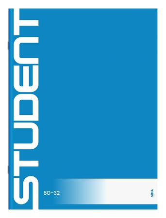 Füzet, tűzött, A4, sima, 32 lap, ICO "Student", "80-32"