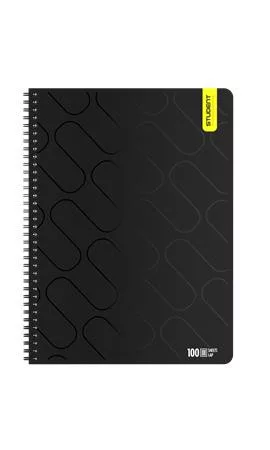 Spirálfüzet, A4, négyzethálós, 100 lap, ICO "Student Premium", vegyes színek