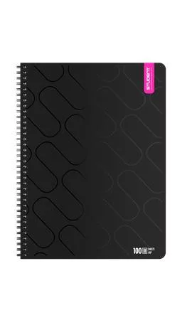 Spirálfüzet, A4, négyzethálós, 100 lap, ICO "Student Premium", vegyes színek