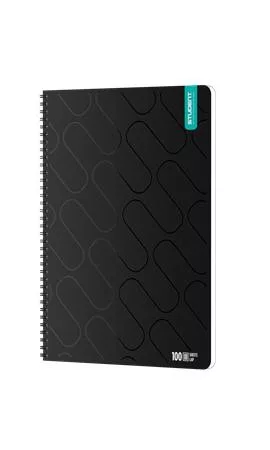 Spirálfüzet, A4, négyzethálós, 100 lap, ICO "Student Premium", vegyes színek