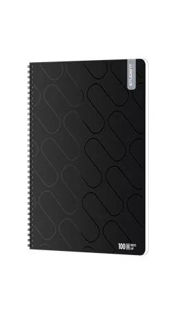 Spirálfüzet, A4, négyzethálós, 100 lap, ICO "Student Premium", vegyes színek