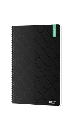 Spirálfüzet, A4, sima, 100 lap, ICO "Student Premium", vegyes színek