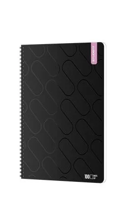 Spirálfüzet, A4, sima, 100 lap, ICO "Student Premium", vegyes színek