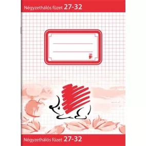   Füzet, tűzött, A5, kockás, 32 lap, ICO "Süni", "27-32"
