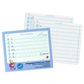   Füzet, tűzött, 245x295 mm, fekvő, 32 lap, 1. osztály, ICO "Süni Meixner", előnyomott