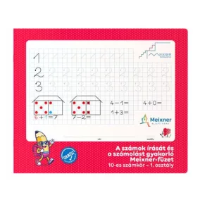   Füzet, tűzött, négyzethálós, 245x295 mm, fekvő, 32 lap, 1. osztály, ICO "Süni Meixner", előnyomott
