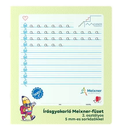 Füzet, tűzött, 295x245 mm, álló, 32 lap, 2. osztály, ICO "Süni Meixner"