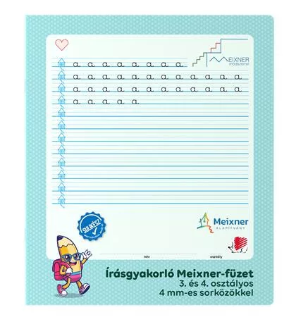 Füzet, tűzött, 295x245 mm, álló, 32 lap, 3. és 4. osztály, ICO "Süni Meixner"