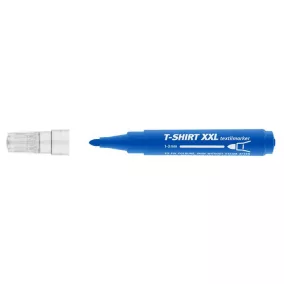   Textilmarker, 1-3 mm, kúpos, ICO "XXL T-Shirt", kék