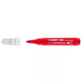   Textilmarker, 1-3 mm, kúpos, ICO "XXL T-Shirt", piros