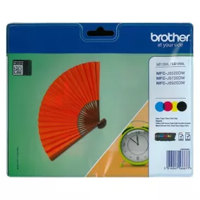   LC129XLB/LC125XLCMY tintapatron multipack MFC-J6520 nyomtatóhoz, BROTHER, b+c+m+y, 1*2400 o., 3*1200 o.