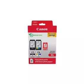   PG575XL/CL576XL Tintapatron multipack + GP501 fotópapír, Pixma TR4750i nyomtatóhoz, CANON, b+c+m+y, 400+300 o. + 50 ív